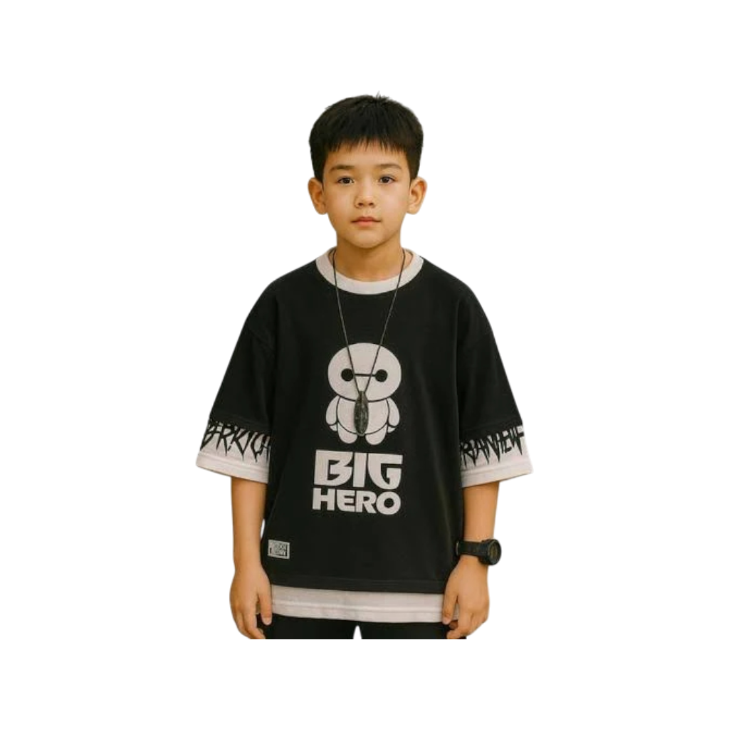 a boy wearing a t-shirt